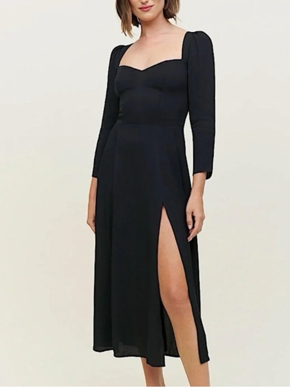 Reformation mara dress in black